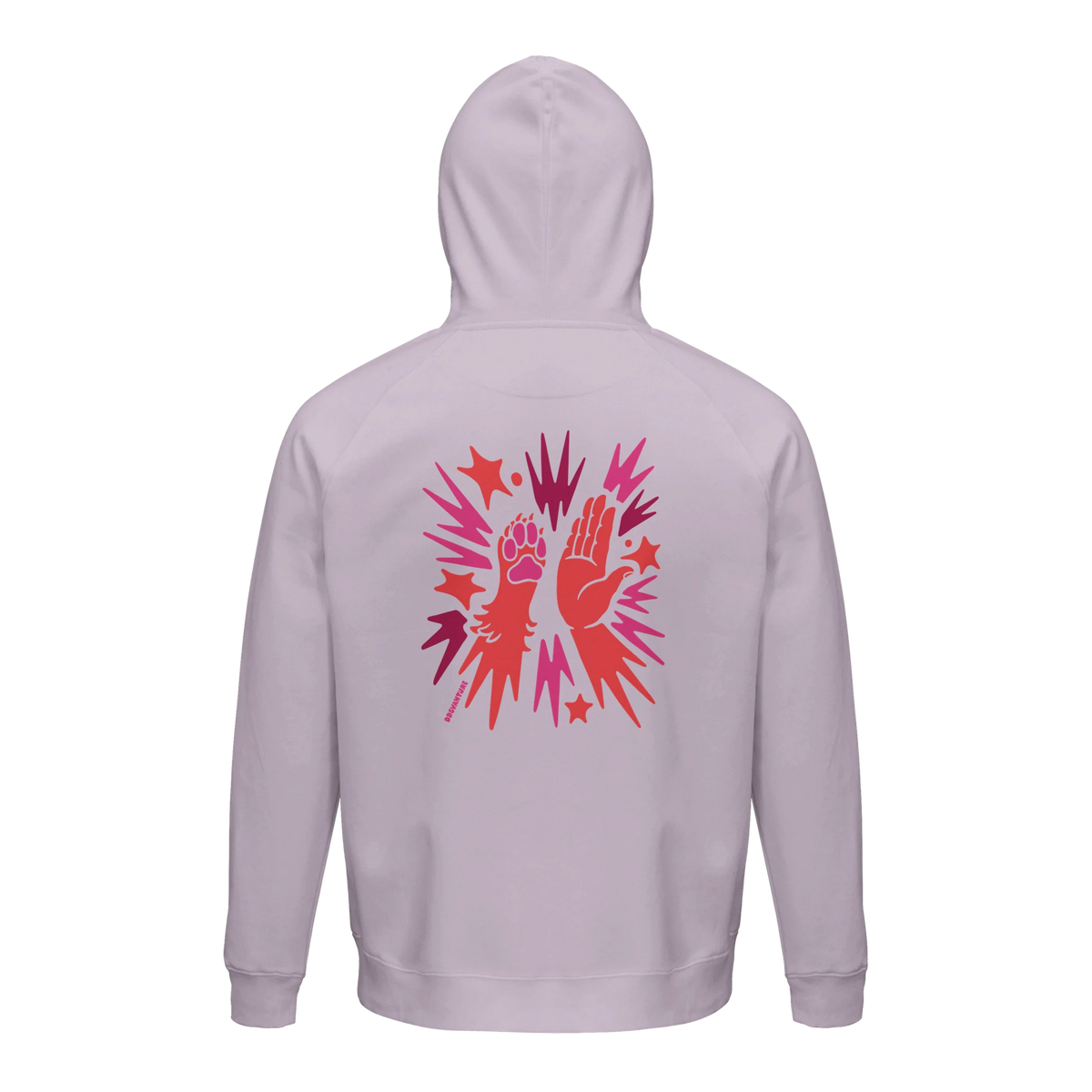 Dogvanture Buddy Hoodie Berry mit Hundemotiv