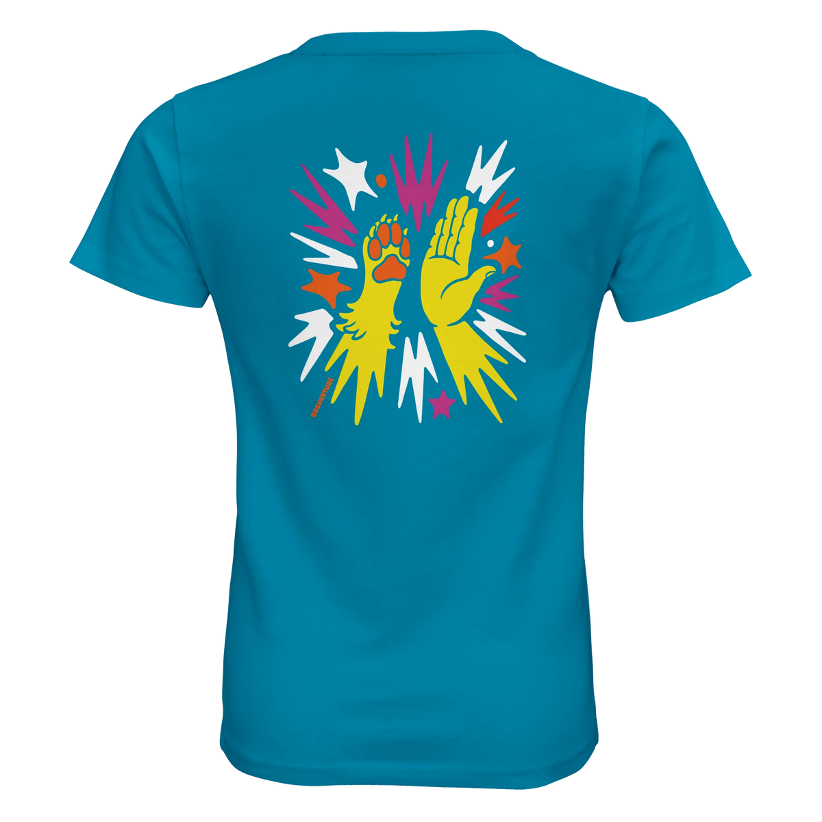 Dogvanture Kids Buddy Shirt Yellow, Frontansicht mit Buddy-Print