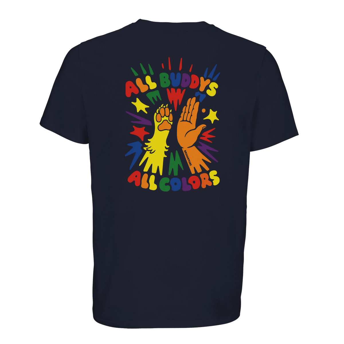 Detailansicht Pfotenabdruck Dogvanture Pride Buddy Shirt