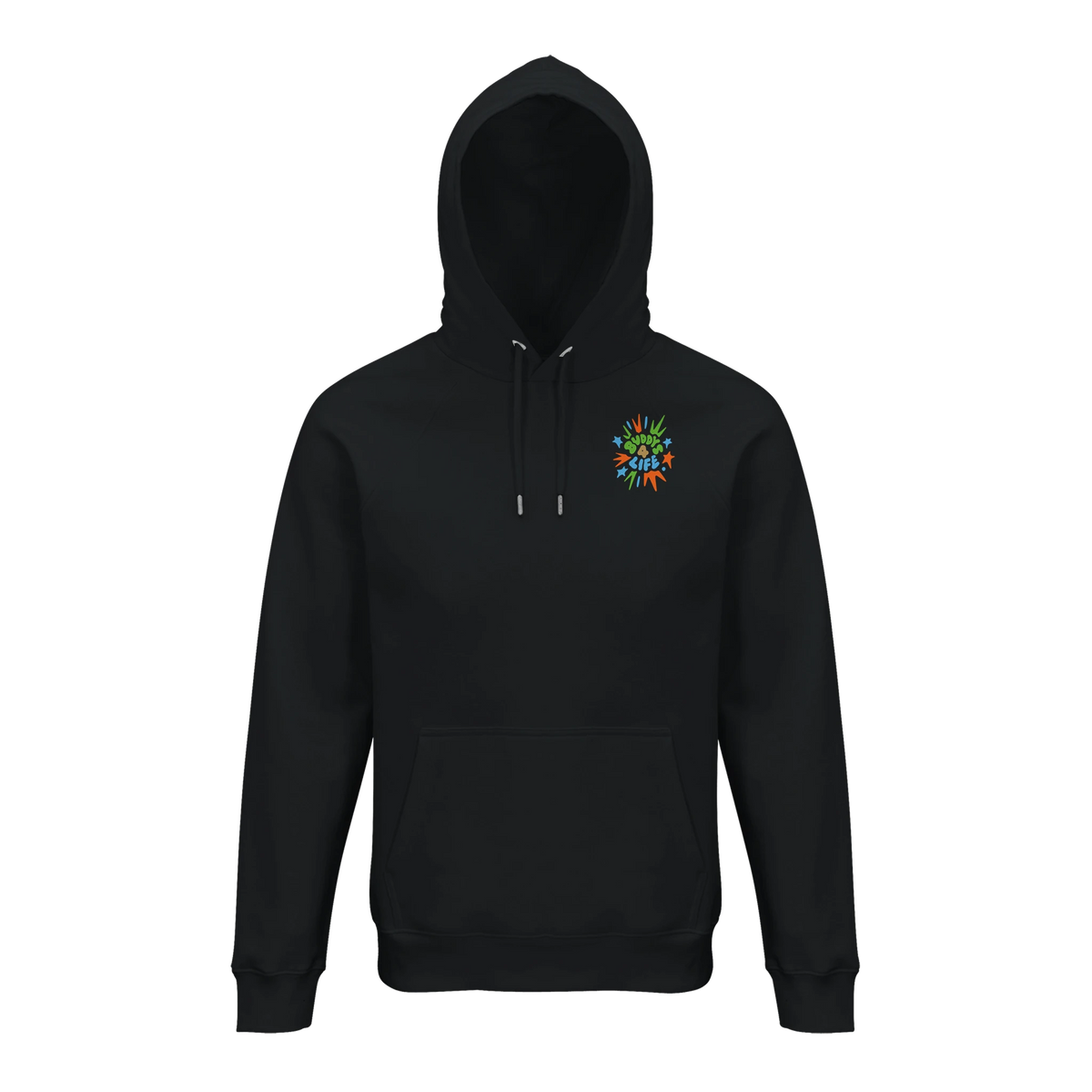 Dogvanture Buddy Hoodie Nature in Schwarz, Vorderansicht