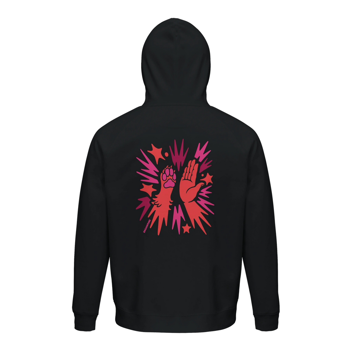 Dogvanture Buddy Hoodie Berry mit Buddy-Print