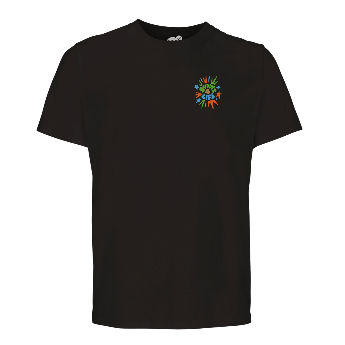 Dogvanture Buddy Shirt Nature, Rückenansicht mit Buddy-Print