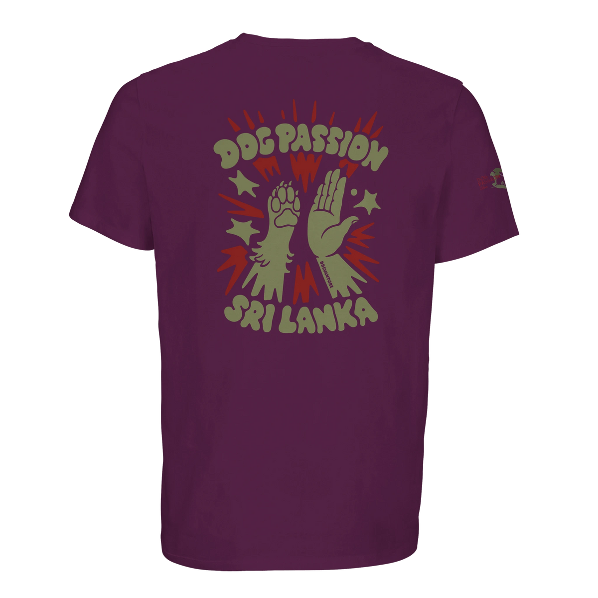 Dogvanture Dog Passion Sri Lanka Shirt, Materialdetail Bio-Baumwolle