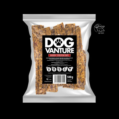 Entenstreifen Hund

Hundesnacks Ente

natürliche Hundestreifen

Kauartikel Hund Ente