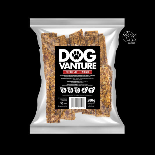 Entenstreifen Hund

Hundesnacks Ente

natürliche Hundestreifen

Kauartikel Hund Ente