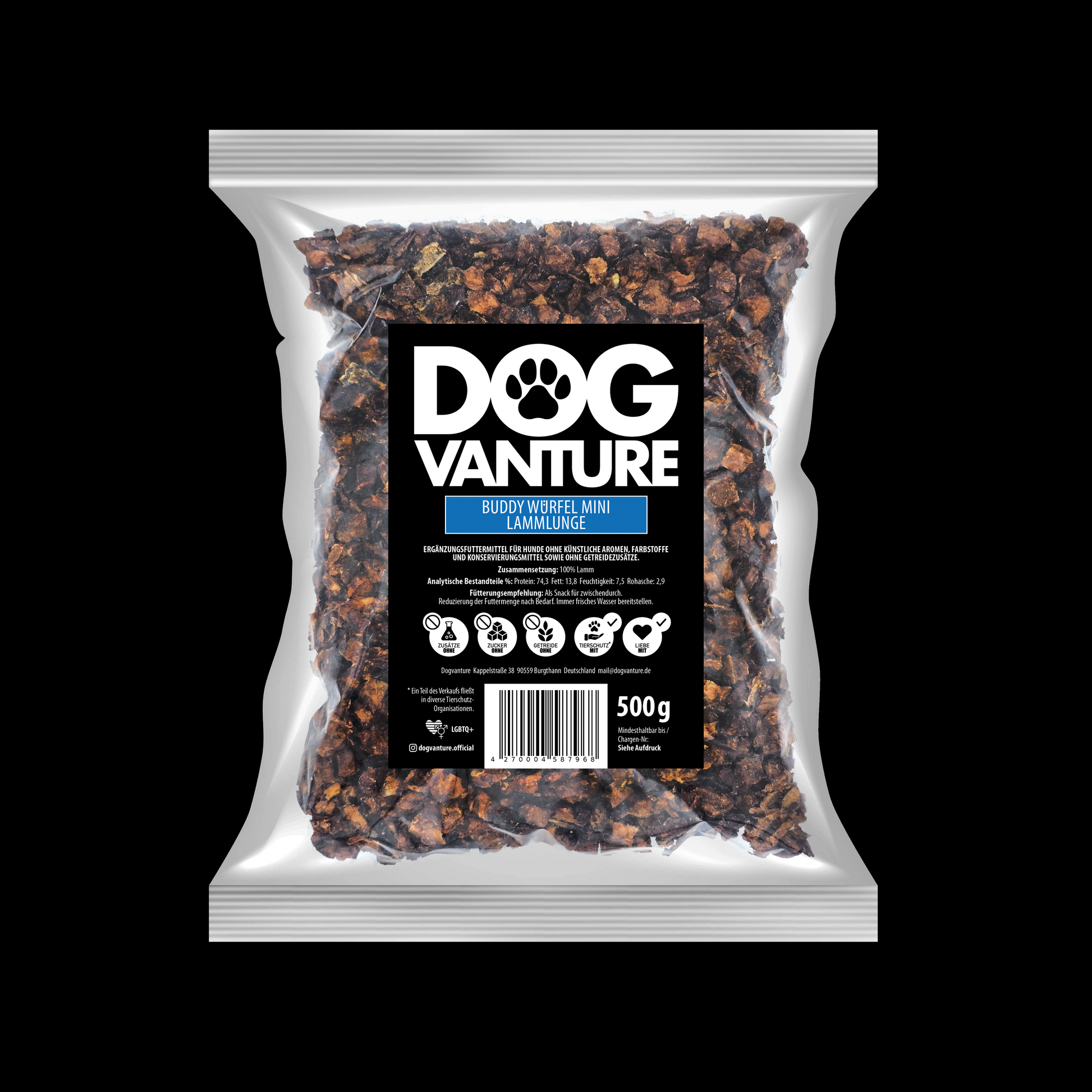 Lammlunge Hund

Lammlunge Hundesnack

Lamm Hundeleckerli

Monoprotein Hundesnacks Lamm

Trainingssnacks Hund Lamm

natürliche Hundesnacks Lamm
