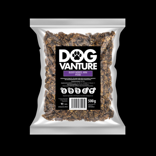 Pferd Hundesnacks

Trainingssnacks Hund Pferd

kleine Hundeleckerli Pferd

Monoprotein Trainingssnacks Hund