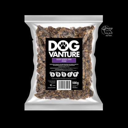 Pferd Hundesnacks

Trainingssnacks Hund Pferd

kleine Hundeleckerli Pferd

Monoprotein Trainingssnacks Hund