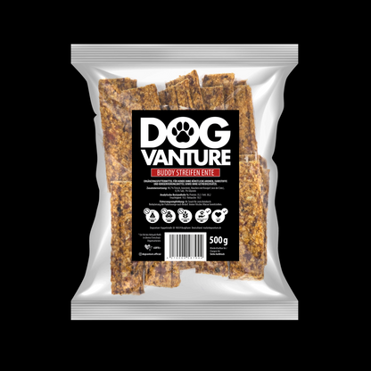 BUDDY STREIFEN 98,7% Ente, Monoprotein, 500g, getreidefrei, zuckerfrei, ohne künstliche Zusätze