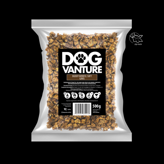 Dogvanture Hundeleckerli Gans Soft, 99 % Monoprotein