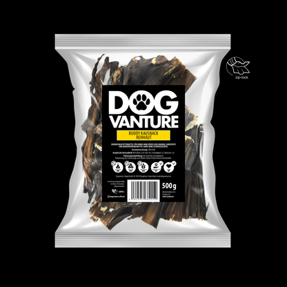 Dogvanture Rehhaut für Hunde, natürlicher Kauartikel